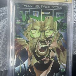 Andrew Tate  CBCS 9.0 Top G 3.1 Comic Parallel Protocols Signed By Andrew Tate Cash And Bitcoin Only