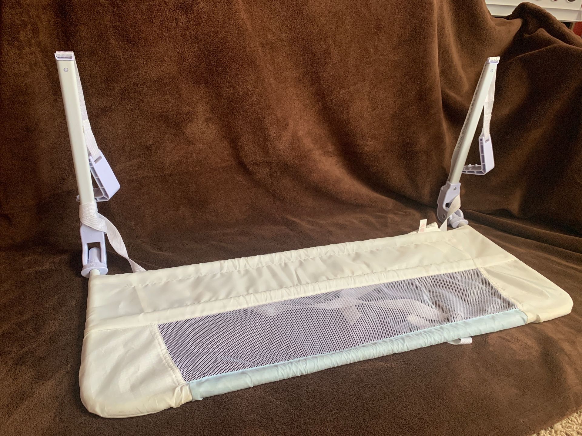 Baby Child Munchkin Safety Toddler Bed Rail White Blue 42 X 18 for Sale