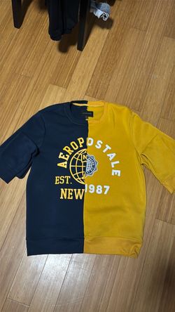 Aeropostale Two-Tone Graphic Sweatshirt
