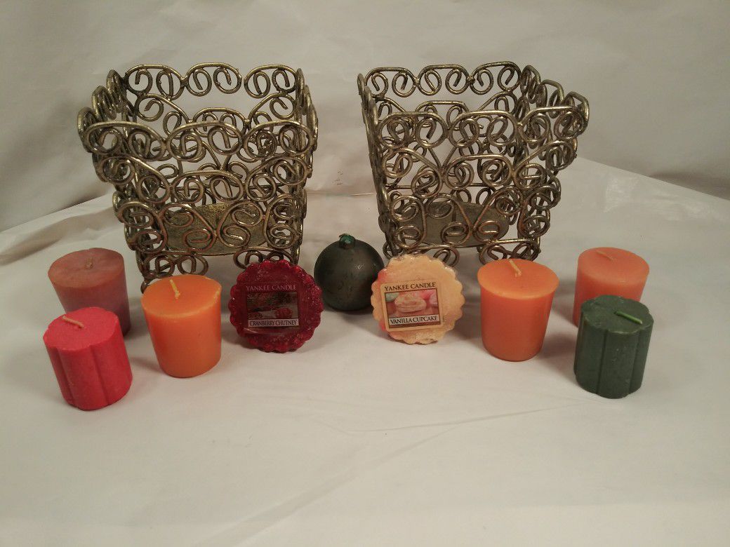 Gold Decorative Candle Holders Yankee Candle