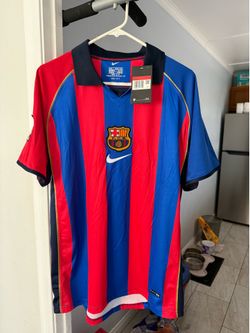 2001 Barcelona Home Jersey