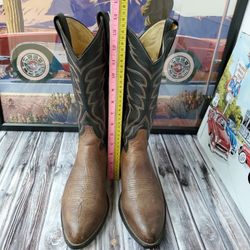 Tommy Lama Style 6173 Men's 9 D Western Cowboy Dress  Boots Shrunken Shoulder  Jordan 