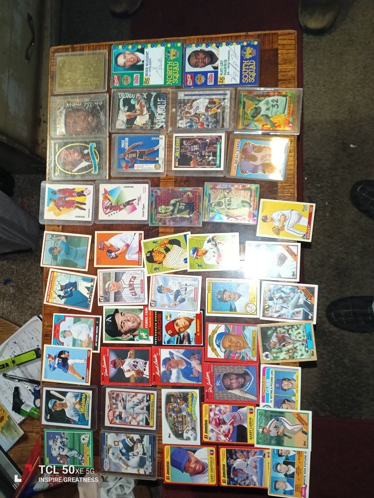 Baseball Football And Basketball Cards