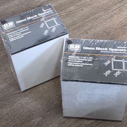 New RB Reliabilt Glass Block Spacers 3 1/8" x 1/4" (20 total)