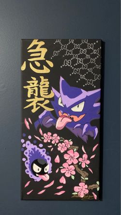 Haunted and ghastly original artwork glow in dark eyes