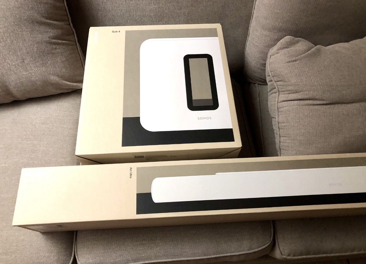 Sonos Arc-Ultra White Set With Sub4 White Brand New Includes Warranty
