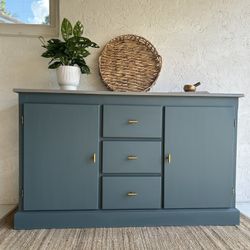 Refinished Cabinet Sideboard Credenza Foyer Table Minimalist 