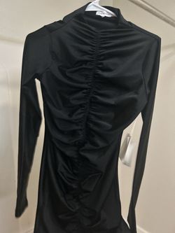 Good American black long sleeve formal dress