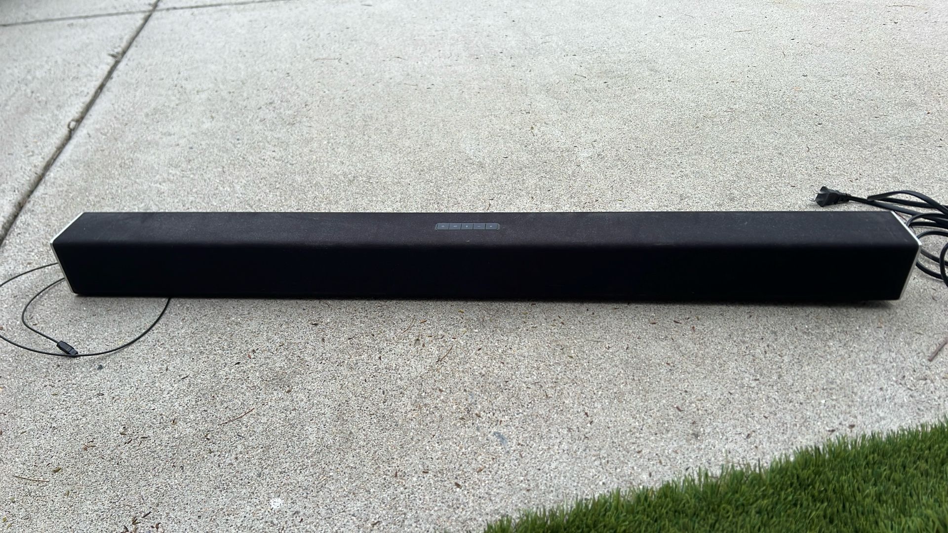 3-ft Sound Bar With Bluetooth Paired Bass Speaker