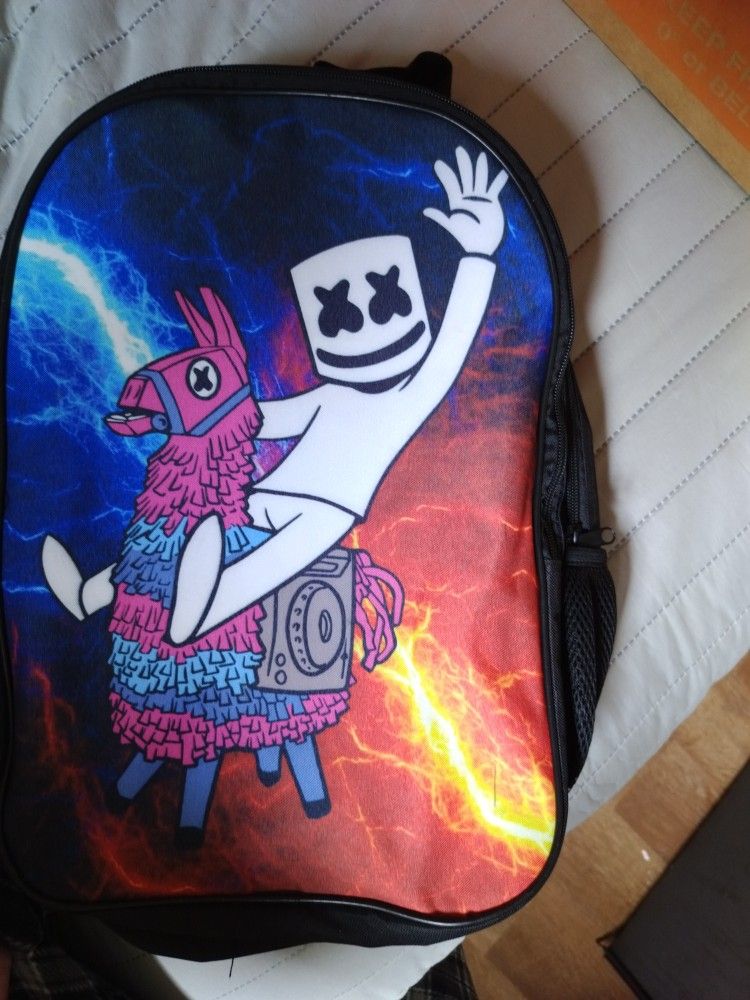 Kids Bookbag With Marshmallow Character