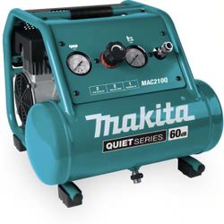 Quiet Series 1 HP, 2 Gallon, Oil-Free, Electric Air Compressor
