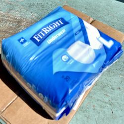Brand New FitRight Ultra Adult Underwear, Disposable 20x4