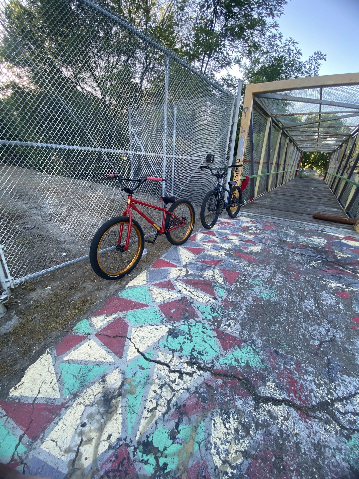 red bike