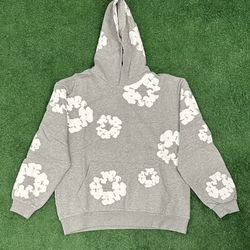 Heather Grey Denim Tears Hoodie