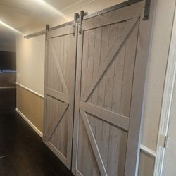 Barn DOORS 42" X 84" EACH 