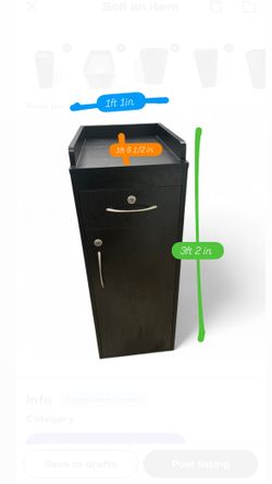 Salon hair cabinet