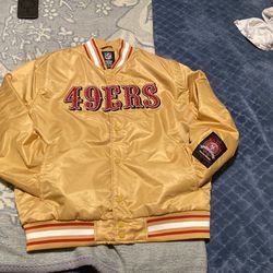 Never Worn 49ers Bomber Jacket Fits Big