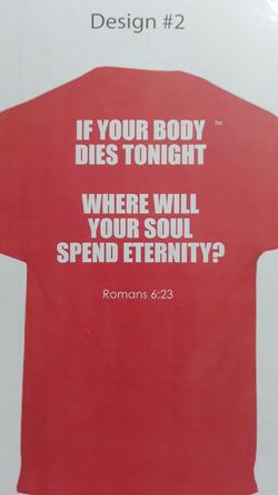 Original Christian t-shirt. Only 500 of this design in production. Change your tshirt, change someone's life!