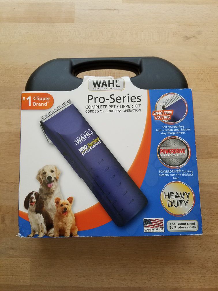 Wahl Home Pet Pro Series Pet Clipper Kit Cordless Rechargeable