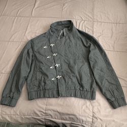 Metal Button Zipper Jacket