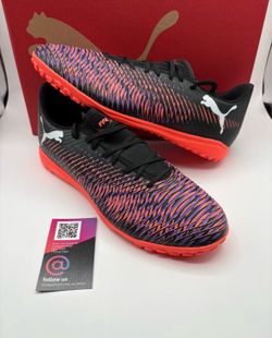 New PUMA Future 8 Play TT Turf Soccer Shoes Cleats Mens Size 9 And 11 Black Glowing Red