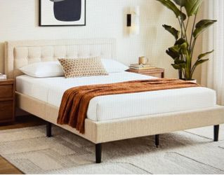 🛏️ Nectar Mornington Upholstered BED FRAME & HEADBOARD (QUEEN) - SALE ~50% Off