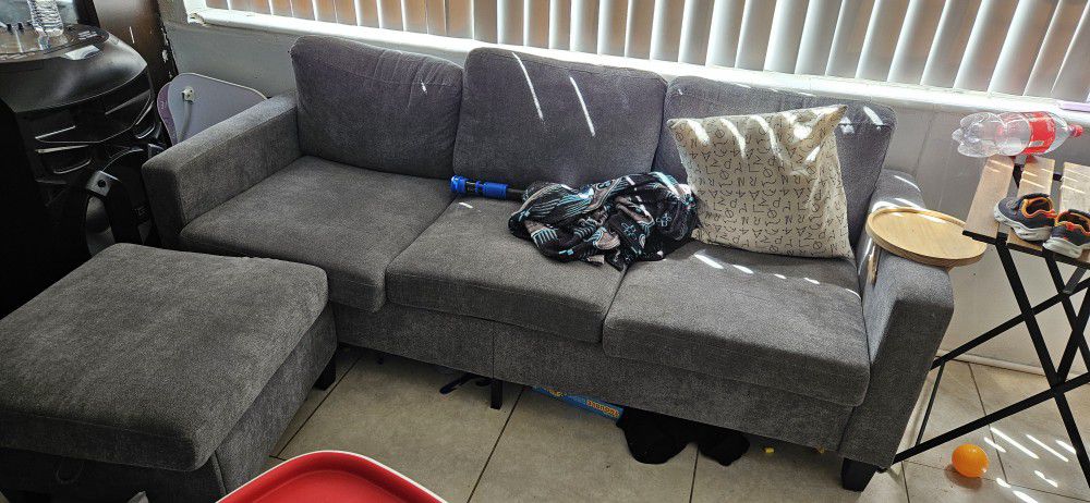 Sectional Grey Sofa 