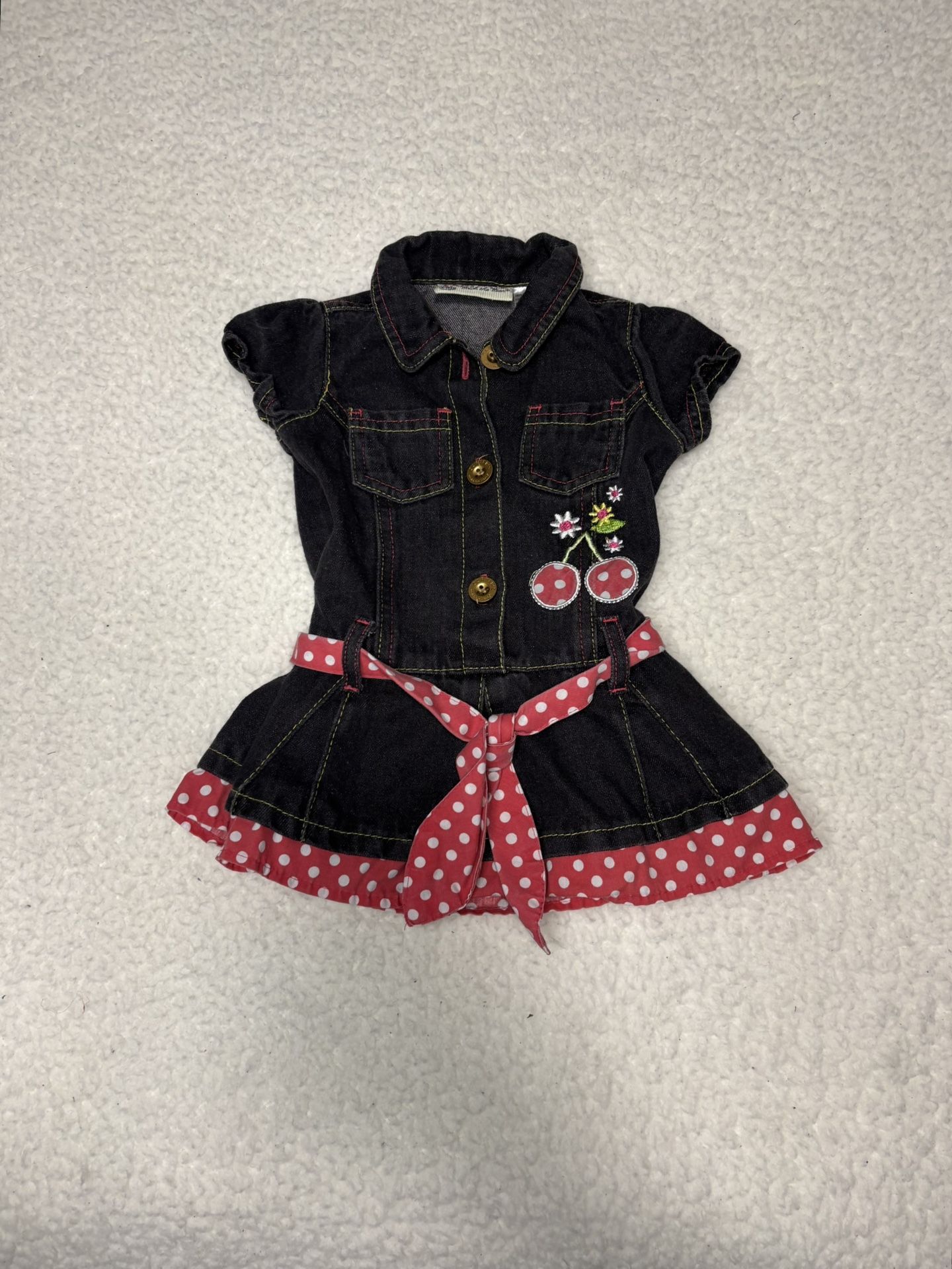 Carter’s Vintage Baby Girl Embellished Denim Dress