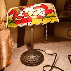 Vintage Banker Lamp