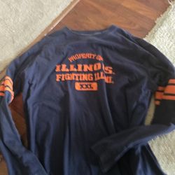 FIGHTING ILLINI VINTAGE SWEATSHIRT 2XL EMBROIDERED 