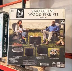 Members Mark 22” Smokeless Wood Fire Pit Used Like New