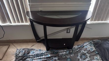 Half moon console table $60