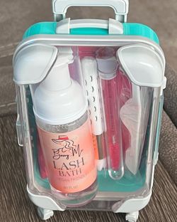 Eyelash bath made with prolong. Eyelash Cleanser brush  Eyelash Tweezers Remover