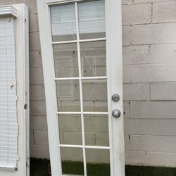 White French Doors With Blinds Included