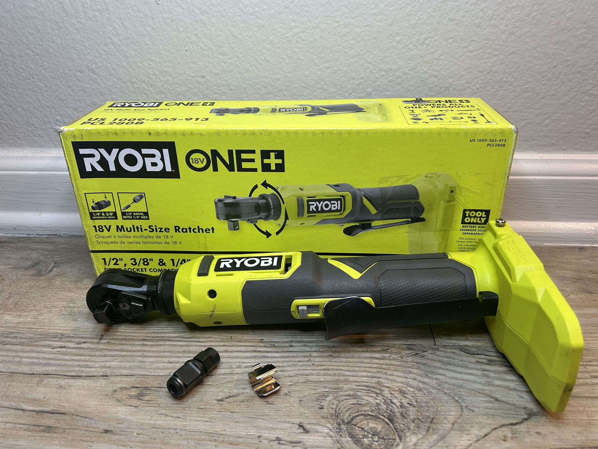 RYOBI ONE+ 18V Cordless Multi Size Ratchet (Tool Only)