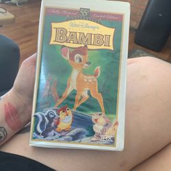 Bambi 55th Anniversary VHS Tape