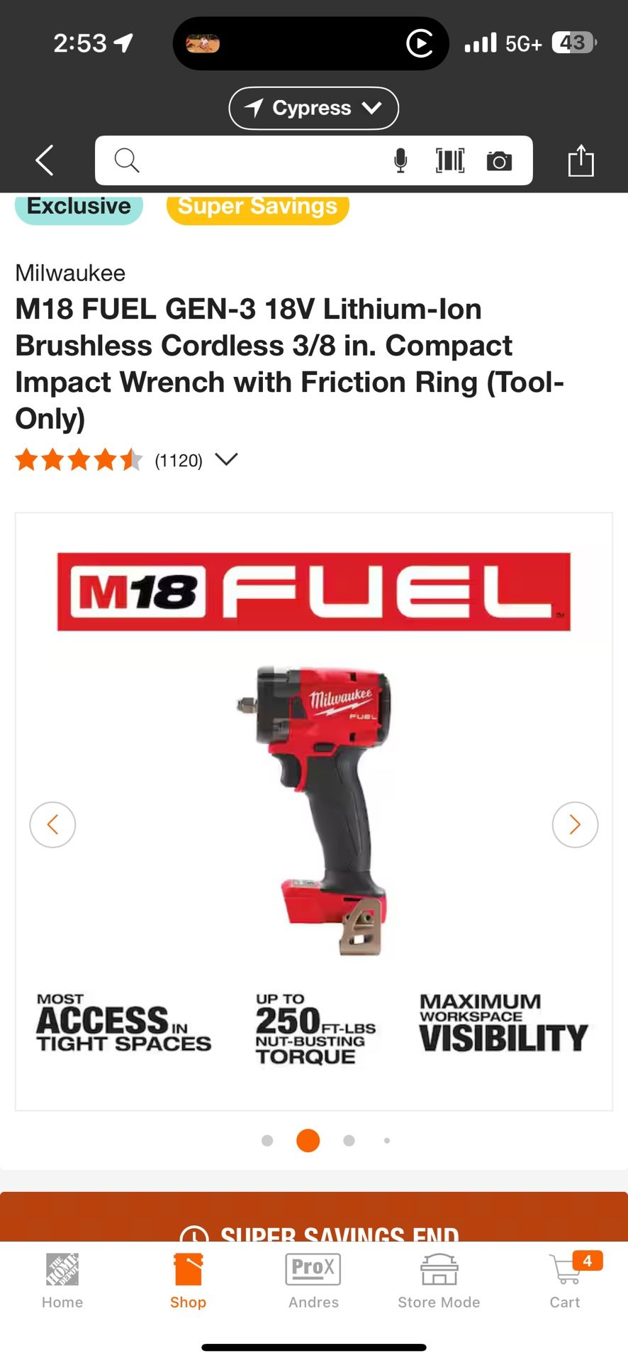 Milwaukee 3/8 Impact Wrench Gen 3