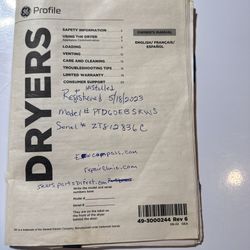 Electric Dryer- Heating Element Or Fuse Is Out