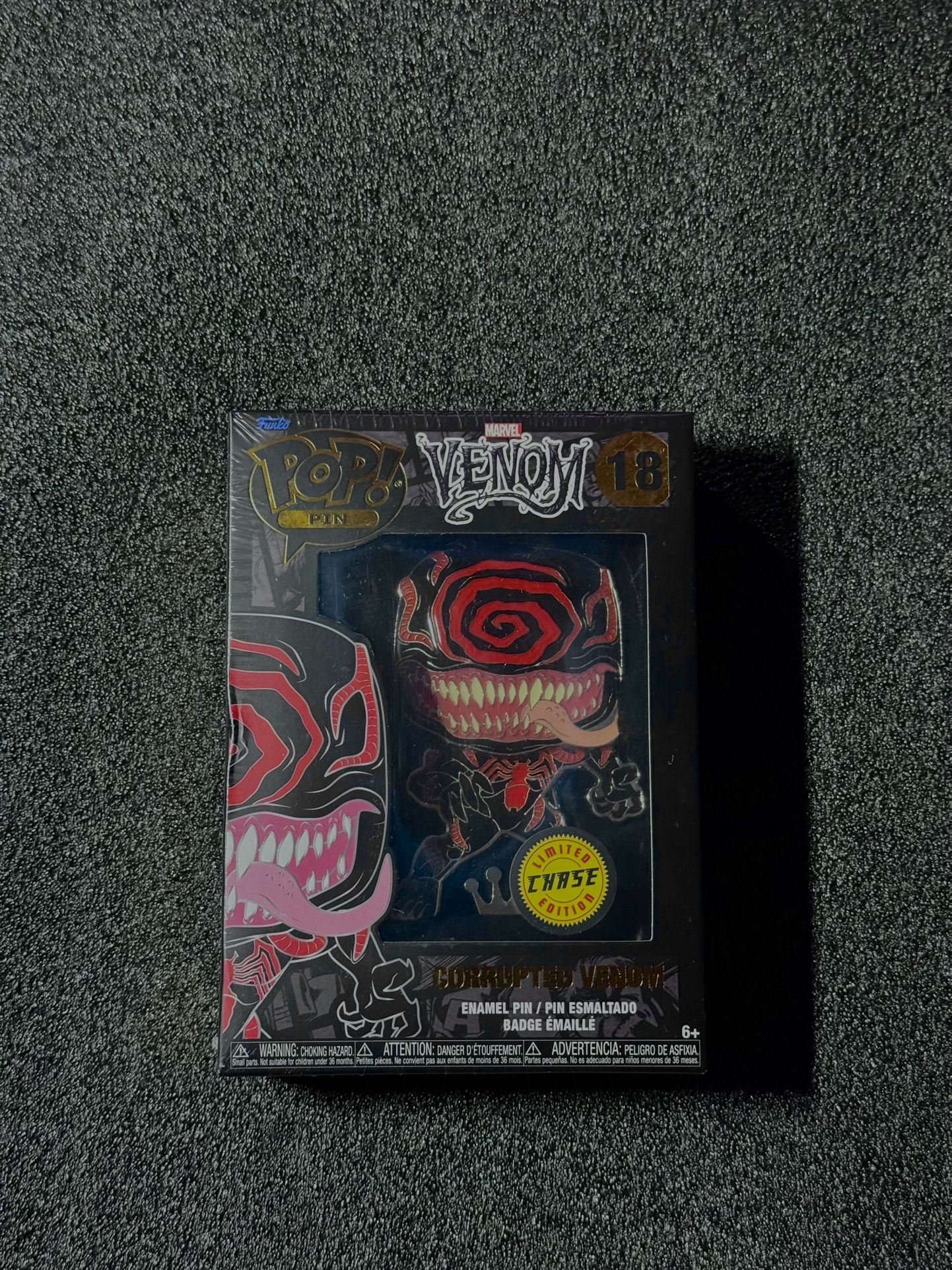 Funko Pop Pin Corrupted Venom Chase