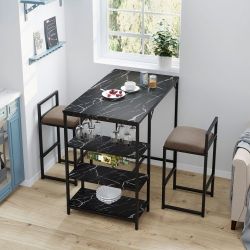 3 Pieces Dining Table Set 