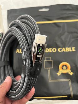 8K HDMI Braided Audio Video Cable