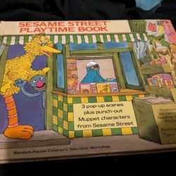 My Favorite Pop Up Book As A Child .. Sesame Street Playtime Book Three Pop-up Scenes Plus Punch Out Muppet Characters From Sesame Street 1982 To