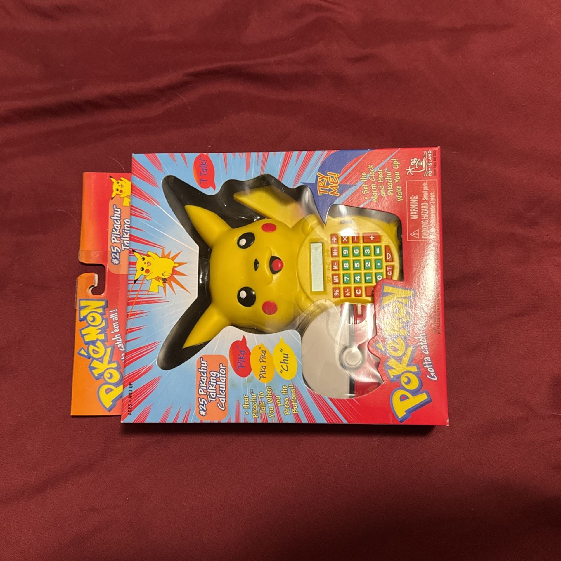 Rare #25 Pikachu Talking Calculator