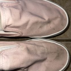 Pink Vans Slide On