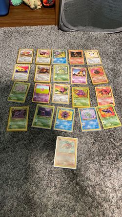 Vintage pokemon cards mid condition some bad