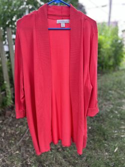 Laura Ashley Hot Pink Cardigan Size 3x