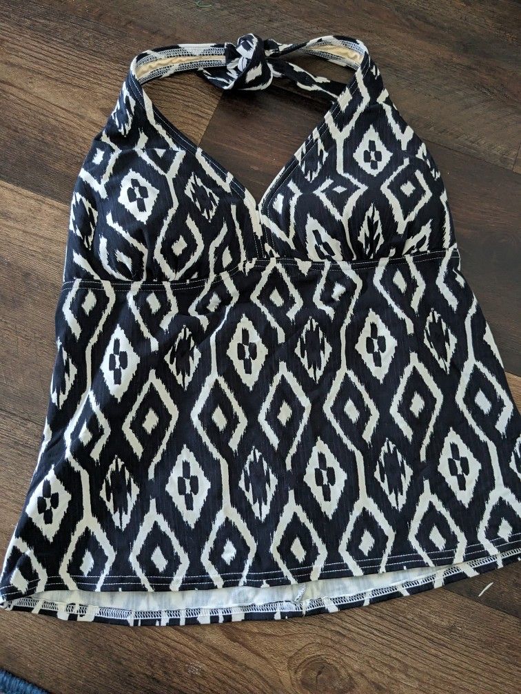 Lands End Tankini Top Halter Size 10