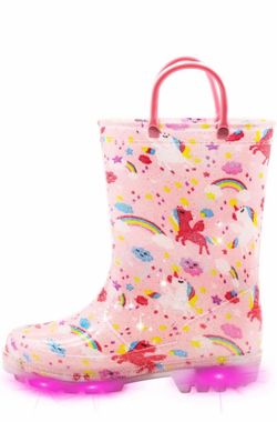New Rain boots for Kids Size 3 with lights