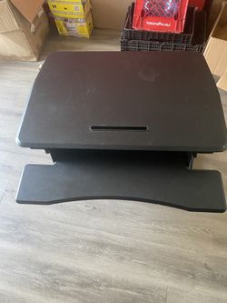 Height Adjustable Standing Desk Converter Gas Spring Raising Desk Computer Workstation Convertor
