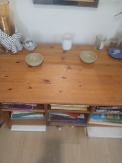 Wood Shelves Table